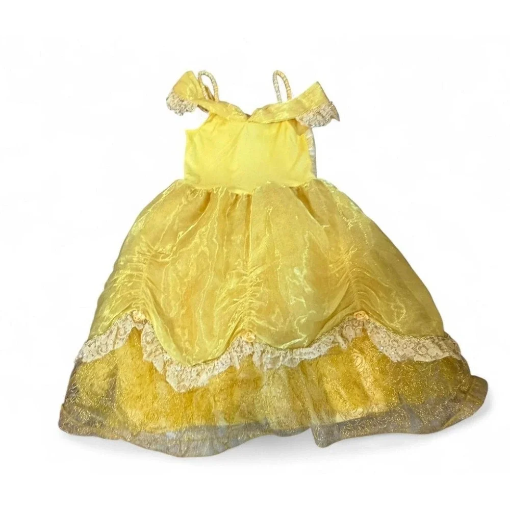 Disney Parks Belle Beauty and the Beast Princess Costume Dress Girls Large